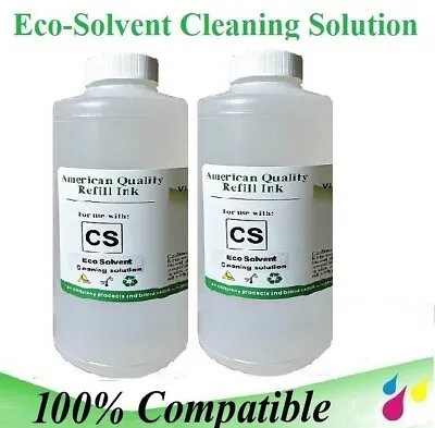 Eco Solvent Cleaning Solution 2 Liters Value Pack For Mimaki Roland Mutoh • $38.95
