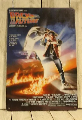 Back To The Future Movie Poster Tin Metal Sign Vintage Style Film Theater Room • $10.97