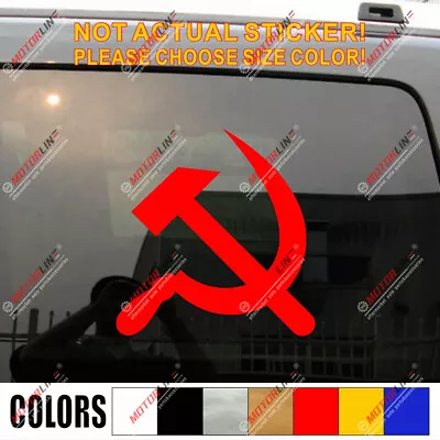 CCCP Hammer Sickle Decal Sticker USSR Soviet Union Car Vinyl Pick Size Russian • $2