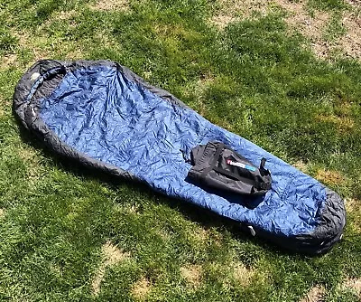 The North Face Cat's Meow PolarGuard Mummy Sleeping Bag LONG Made USA 73  Navy • $65.99