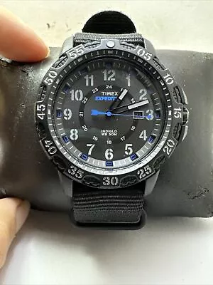 Men's Timex Expedition Military Field Watch TW4B03500 BLACK NYLON BAND H18 • $19.50