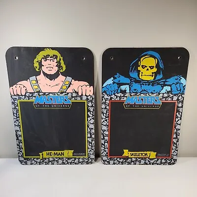 He Man & Skeletor Chalkboards Vintage 80s Motu Masters Of The Universe Heman • $149.99