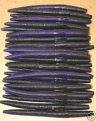 5  Stick Senko Style Mag 50 Count Bag Bass Plastic Worms Changes Color • $15.99