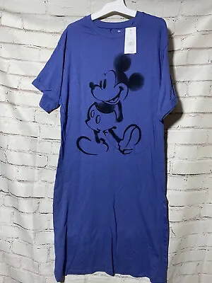 Small Adult Blue Mickey Mouse Nightgown (C68) • $12