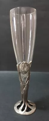 🌷🥂Seagull Canada Pewter Wine Glass - Tulip Stem - 1990 • $25