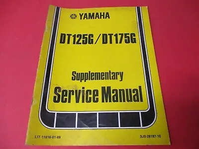 $29.99 • Buy Oem Original Yamaha Supplementary Service Manual 1980 Dt125 Dt175