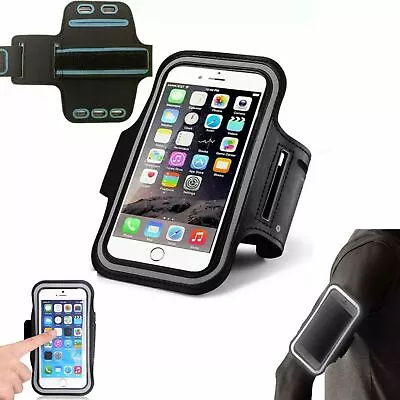 Running Armband Gym Outdoor Sport Phone Holder Touchscreen Waterproof For IPhone • £2.95