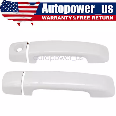 Fit 2007-2020 2021 Toyota Tundra FRONT Door Handle COVERS NoPK 040 SUPER WHITE • $32.53