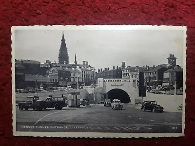 Vintage Postcard. Mersey Tunnel Entrance Liverpool • £2