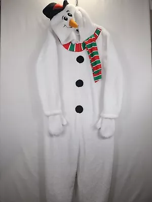 Breifly Stated One Piece Snowman Suit Mens Sz XL Costume  • $29.99