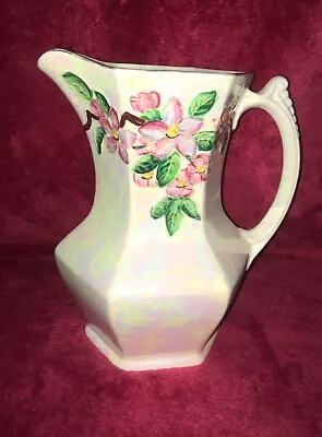 £7 • Buy Ringtons Maling Ware Newcastle Upon Tyne Pottery  8  Lustre Apple Blossom Jug