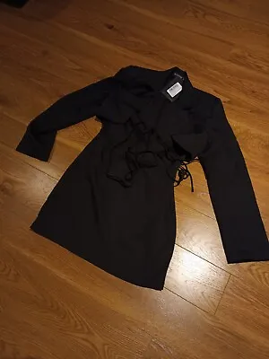 £15.99 • Buy PLT Black Tie Waist Ulilty Dress, Size 8, New