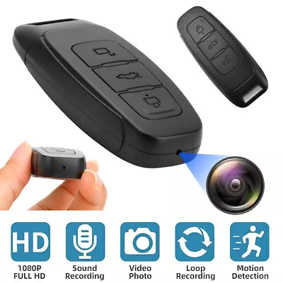 Portable Mini Car Key Fob Keychain Camera Video Recorder DVR HD 1080P UK • £28.65