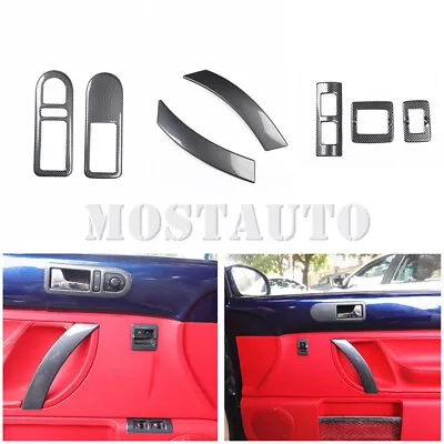 For VW Beetle ABS Carbon Car Door Handle Accessories Kit Trim Cover 2003-2010 • $75.04