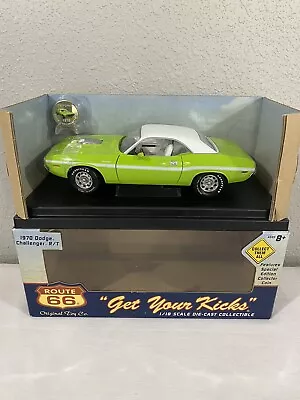 ERTL 1/18 1970 Dodge Challenger R/T American Muscle Diecast Car Model Route 66 • $69.95