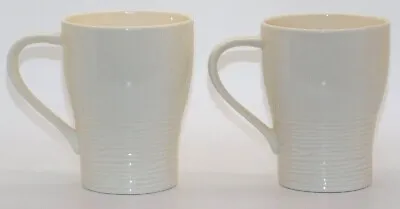 $19.95 • Buy 2 Starbucks 2008 Design House Stockholm Ivory Stripes Coffee Tea Mug Cup 12 Oz