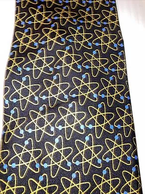 Josh Bach Men’s Necktie Atom Model Chemistry Physics Science Teacher 100% Silk • $45.99