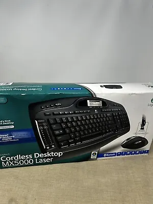 Logitech Cordless Desktop Keyboard MX5000 Laser Mouse Bluetooth New Sealed • $179.99