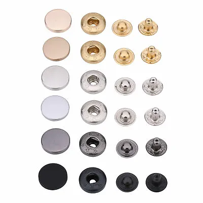 Snap Fasteners Press Studs Poppers Buttons Leather Alloy Metal 10mm/12.5mm/15mm • £28.99