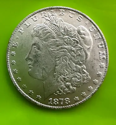 1878 S Morgan Silver Dollar 90% Silver Coin AU+++ • $39.99