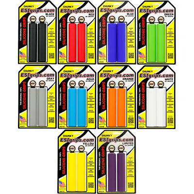 ESI Chunky 32mm Ergonomic Soft Bike Grips 130mm Lightweight 60g MTB All Colors  • $18.99