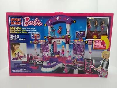 Mega Bloks Barbie Build 'n Play Super Star Stage 80247 • $70.85