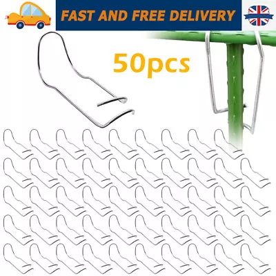 50X Plant Connecting Buckles Vegetable Trellis Wire Clip Plant Cage Connector UK • £17.96