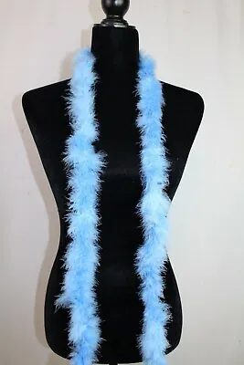 Baby Blue 14 Gram Marabou Feather Boa 2 Yard-Long Dancing WeddingParty • $5.99