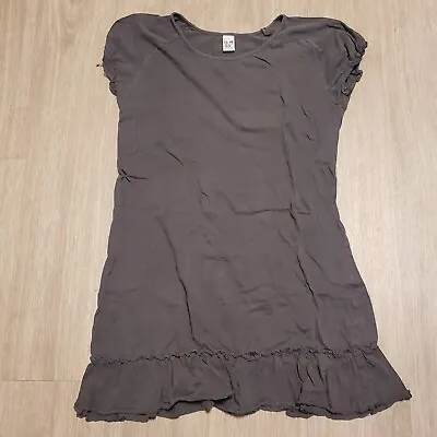 $5 • Buy Zara Girls Gray Mini Cotton Dress Size 13-14