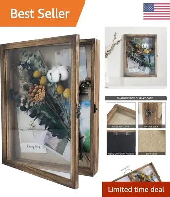 High Quality Shadow Box Frame - Display Case For Medals Tickets And Flowers • $51.99