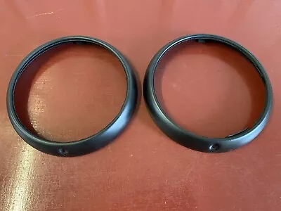 Black Headlight Bezel Trim Ring Pair For 1947 - 1954 Chevrolet Pickup Truck • $24.99