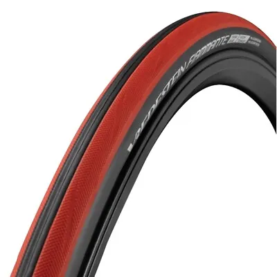 Vredestein Fiammante Folding Road Bike Tire Clincher Black/Red 700 X 23 • $36.35