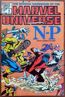 The Official Handbook Of The Marvel Universe 8 Vol. 1 August 1983 Fn/vf • £4.99