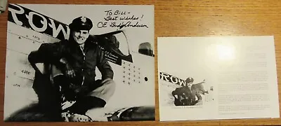 US WW2 Fighter Ace Clarence  Bud  Anderson 16.2-Vic 357th Group Signed-Photo • $29.99