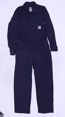 C5265 VTG Carhartt Men's Long Sleeve Mechanic  Flame Resistant Overalls Size 34 • $22.99