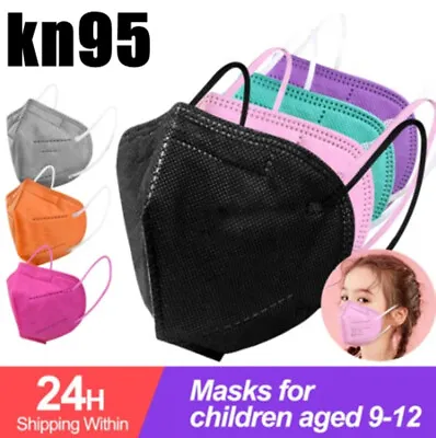 10-500x Kids KN95 Surgical N95 FFP2 Masks Face Mask Child Children Reusable'Mask • $14.96