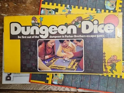 VINTAGE BOARD GAME PARKER BROTHERS 1977 DUNGEON DICE Complete! • $30