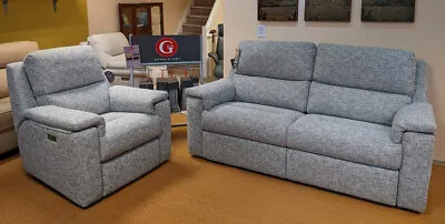 G Plan Harper Large Sofa And Power Recliner Chair - Adjustable Back - Brand New • £2799