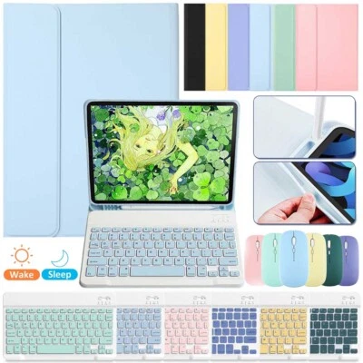 $39.95 • Buy Bluetooth Keyboard Mouse With Case Cover For IPad 5/6th 7/8/9/10th Gen Air 5 Pro