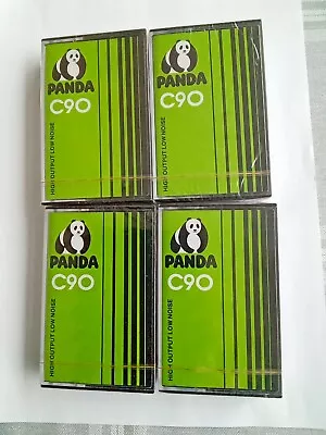   4 X Audio Cassette  Tapes Panda C90 Brand New • £12.50