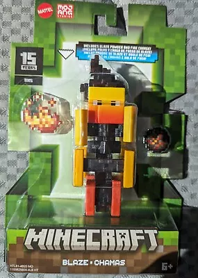 Minecraft 15th Anniversary Blaze  W/Powder & Fire Charge 3.5  Action Figure • $21