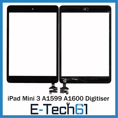 IPad Mini 3 A1599 A1600 Digitiser Touch Screen Adhesive HOME BUTTON UK Stock • £9.89