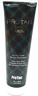 Pro Tan For Men Tanning Lotion Ultra Dark Black Bronzer W/Tattoo Shield 9 Oz • $19.95