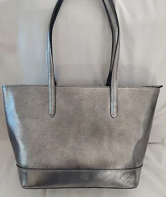 Patricia Nash Verzi Leather Tote Bag Antique Platinum Purse Handbag NWT • $125.99