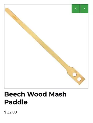 Coonass Bayou Classic 36 Inch 2 Holed Solid Wood Mash Paddle • $21.99