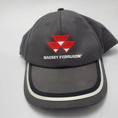 Massey Ferguson K & A Farm Equipment Hat Cap Gray Snapback Vtg Usa G6D • $13.99