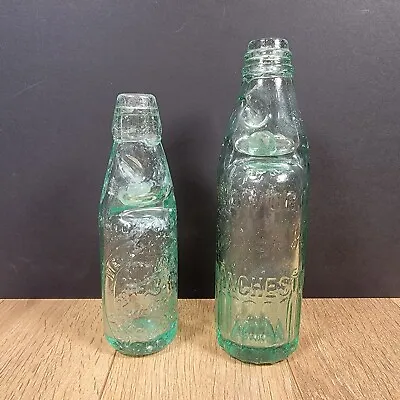 X2 Antique Manchester Glass Codd Bottles 10oz & 6oz  • £26.99