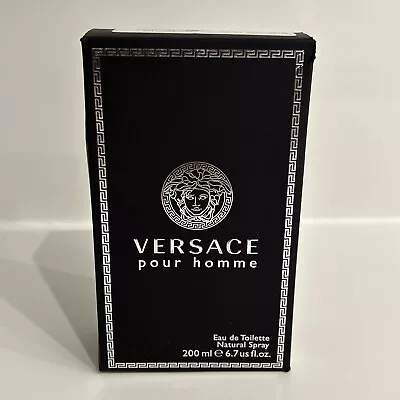 Versace Pour Homme For Men 6.7 / 6.8 Oz / 200 Ml EDT Cologne Spray NIB Unsealed • $89.90