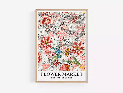 £3.99 • Buy Flower Market London Decor  Poster Picture Colourful Art Prints A2 A3 A4 A5