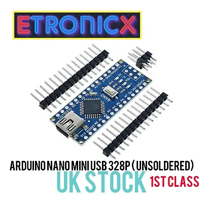 £6.29 • Buy Mini Nano V3.0  ATmega328P 5V 16MHz Arduino (Unsoldered) UK Based